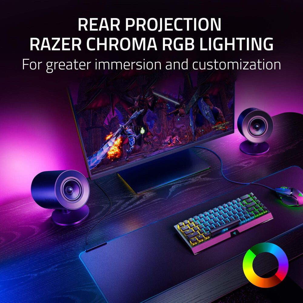 Razer Razer Nommo V2 - Full-Range 2.1 PC Gaming Speakers with Wired Subwoofer, , large