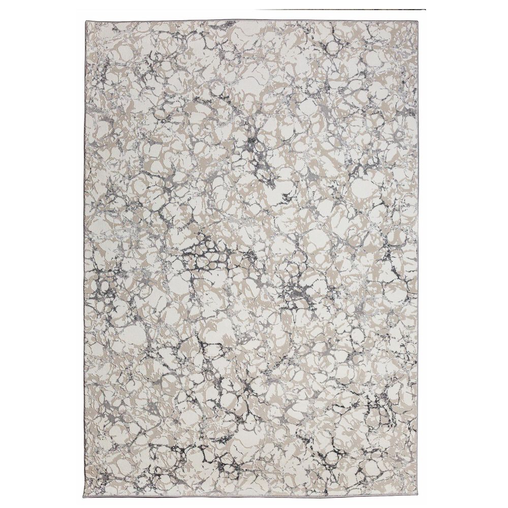Radici USA Livigno Contemporary 3"3" x 4"11" Grey Area Rug, , large
