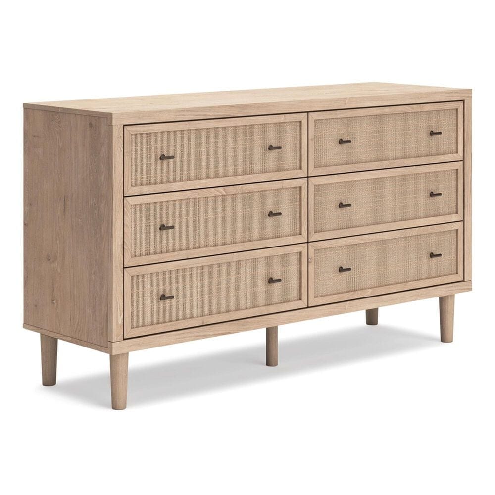 Ashley Cielden 6-Drawer Dresser in Tan, , large