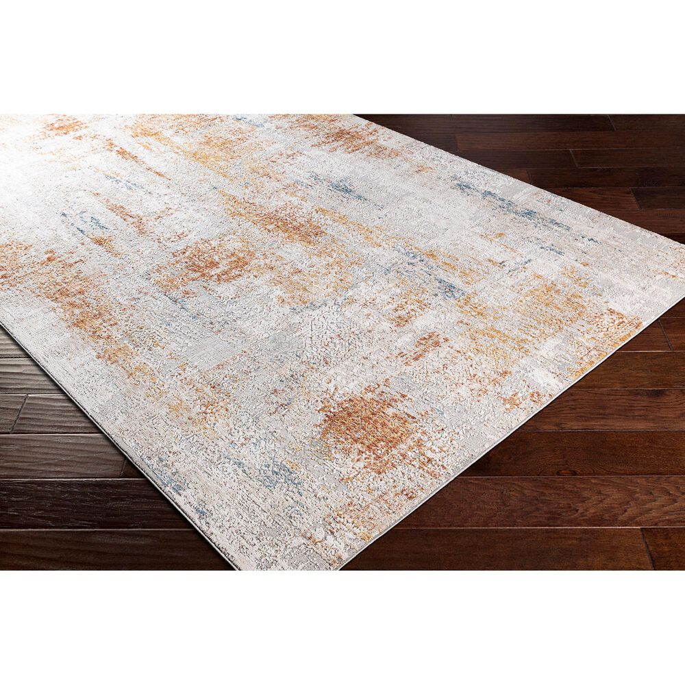 Surya Carmel 9&#39; x 12&#39; Aqua, Camel and Clay Area Rug, , large