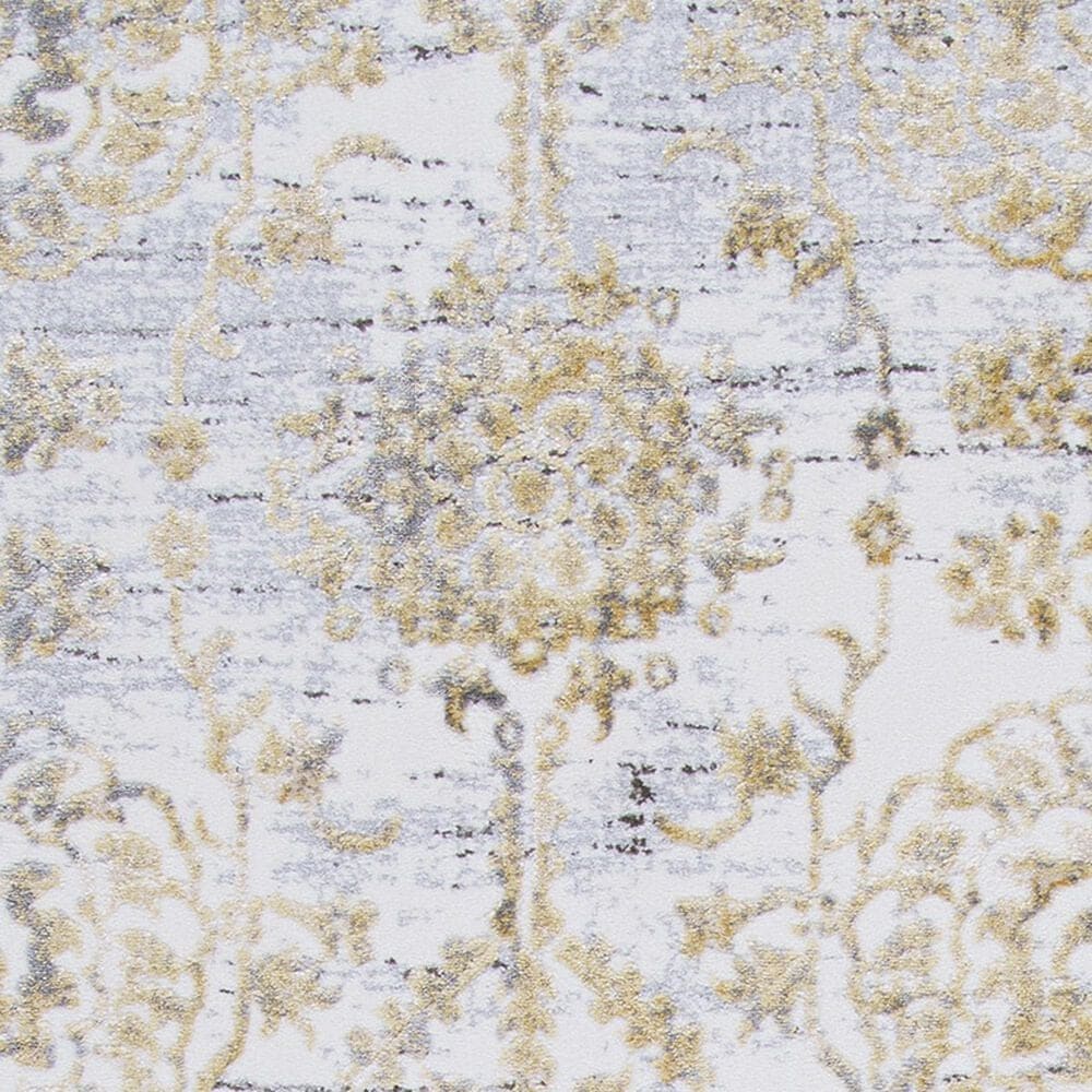 Couristan Calinda Marlowe 2&#39; x 3&#39; Gold, Silver and Ivory Area Rug, , large