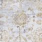 Couristan Calinda Marlowe 2" x 3" Gold, Silver and Ivory Area Rug, , large