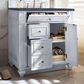 James Martin Vanities Bristol 30" Single Bathroom Vanity in Bright White with 3 cm Charcoal Soapstone Quartz Top and Rectangular Sink, , large