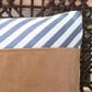 Safavieh Endra 18" Pillow in Navy and White, , large