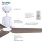 Minka-Aire Tempri 56" Indoor/Outdoor Ceiling Fan with LED Light in Flat White, , large
