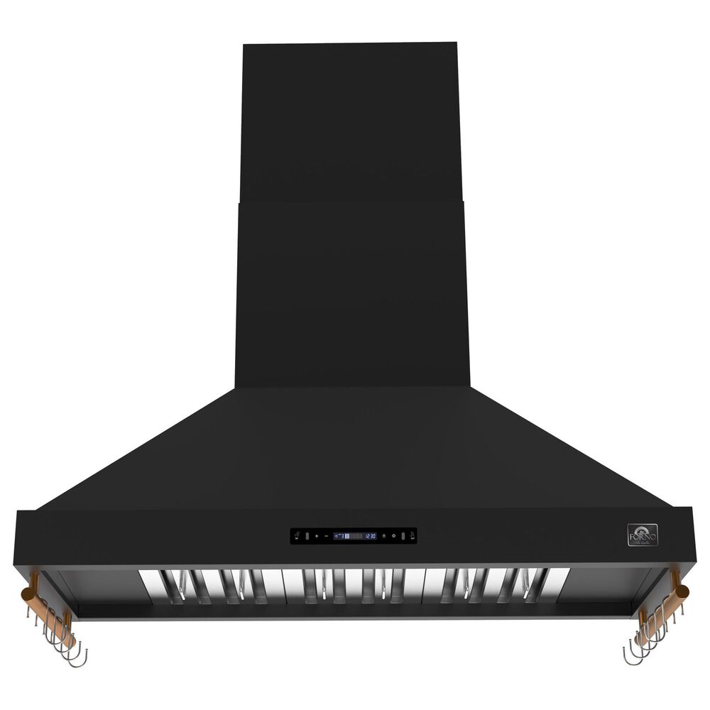 Forno Venezia 48" Wall Mount Range Hood in Black, , large