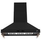Forno Venezia 48" Wall Mount Range Hood in Black, , large