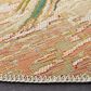 Safavieh Barbados Tropical Beach BAR560 5"3" Round Gold and Blue Indoor/Outdoor Area Rug, , large