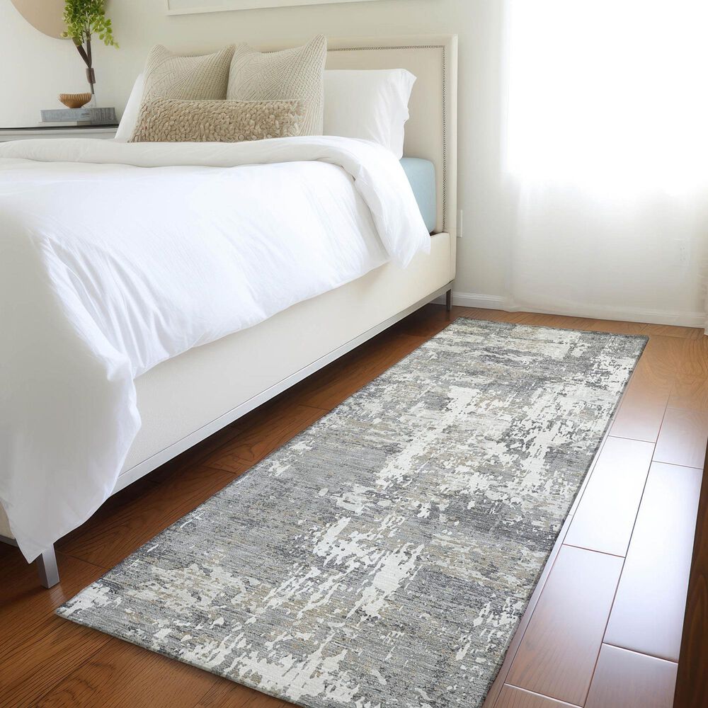 Dalyn Rug Company Kochi KC7 Gray 2'3" x 7'6" Runner, , large