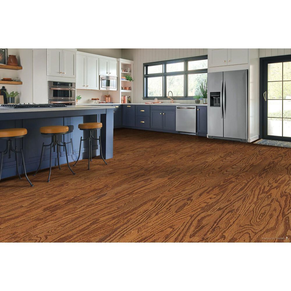 Bruce Hardwood Flooring Turlington Gunstock 5 in Red Oak Hardwood Flooring NFM