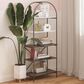 DHP Vivinne 5-Shelf Bookcase in Gray, , large