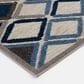 Central Oriental Fontana Parlan 3"1" x 5"3" Gray and Blue Area Rug, , large