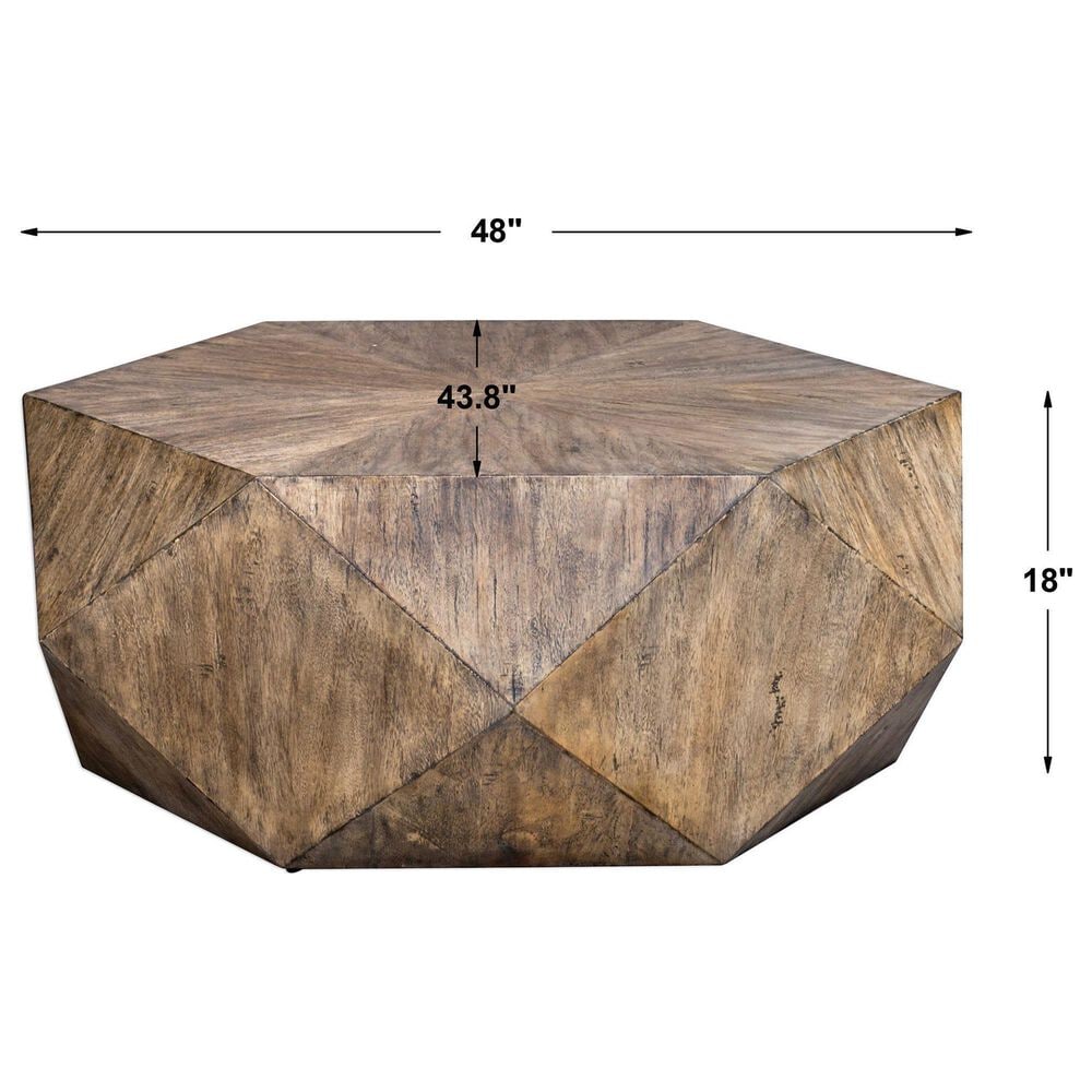 Uttermost Volker Coffee Table in Burnished Honey, , large