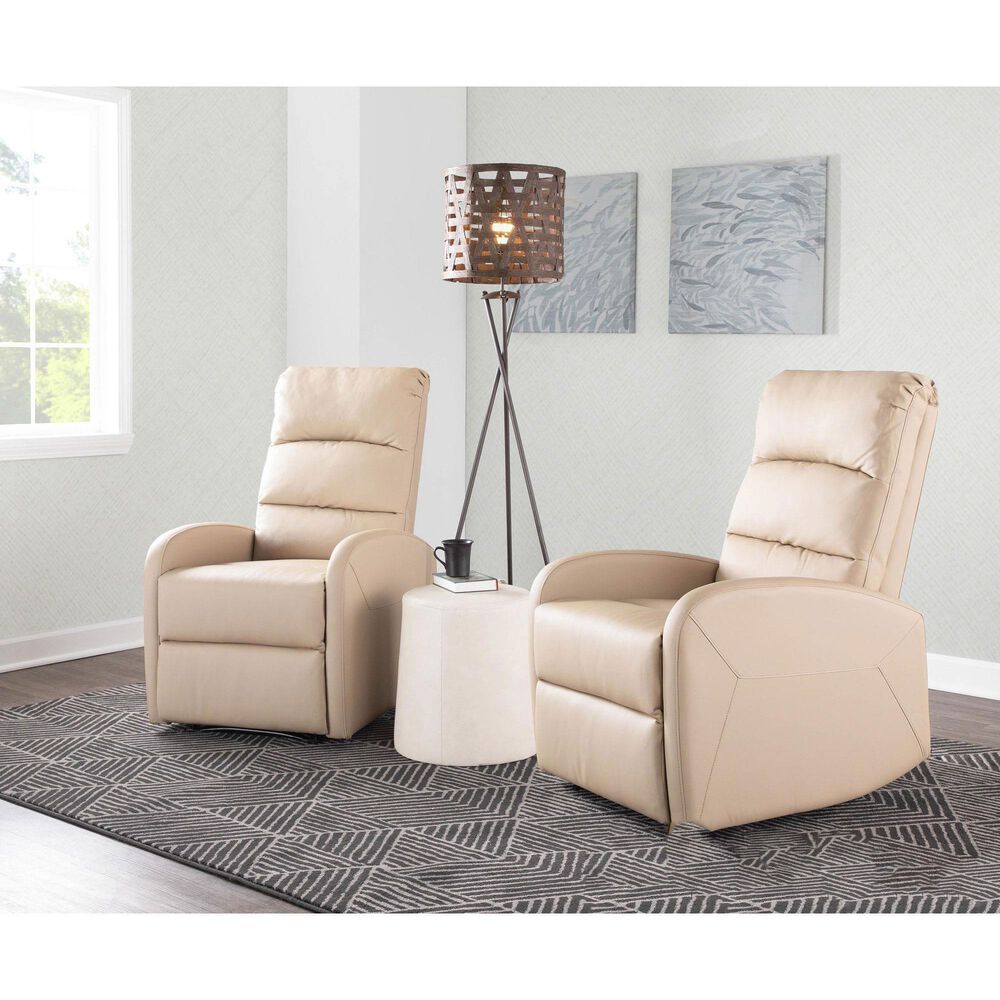Lumisource Dormi Recliner Chair in Beige, , large