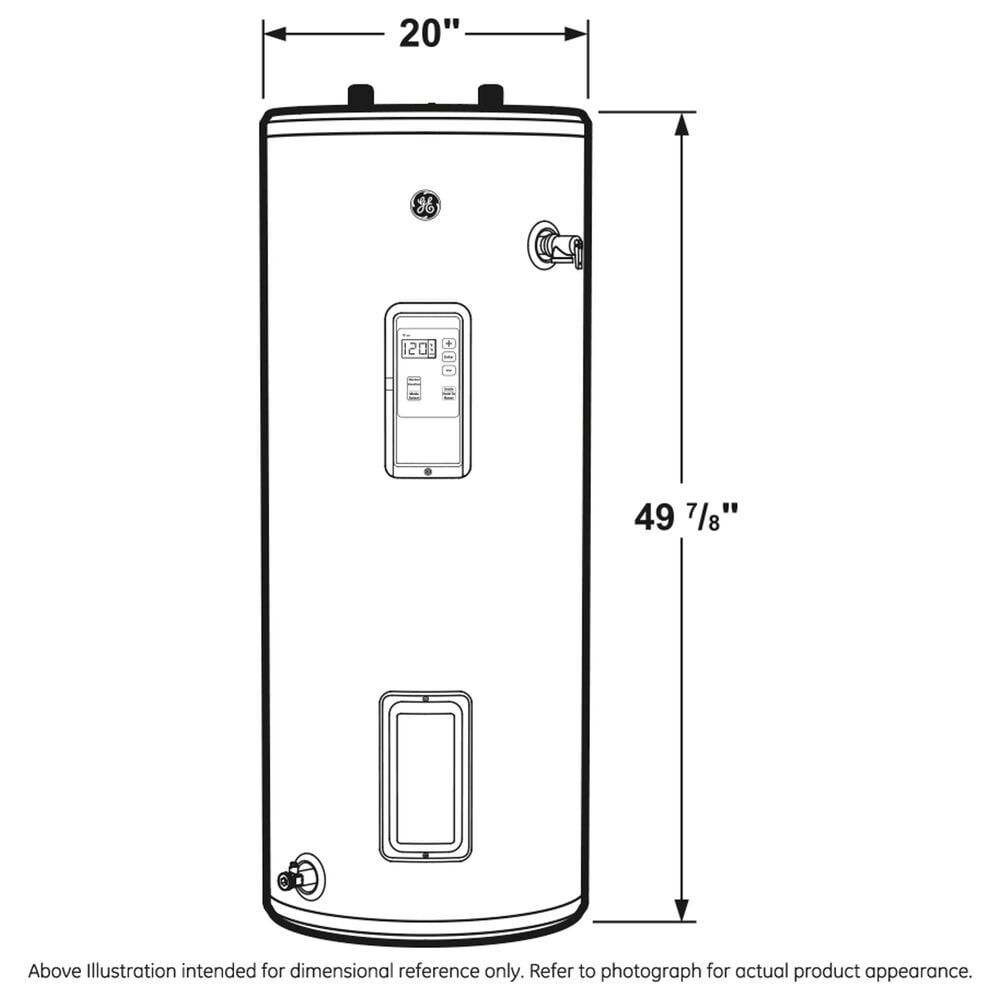 GE Appliances 30-Gallon Smart Tall Electric Water Heater in Gray, , large