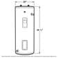 GE Appliances 30-Gallon Smart Tall Electric Water Heater in Gray, , large