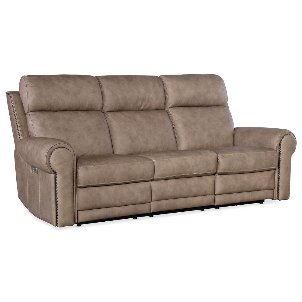 Hooker Furniture Duncan Power Reclining Sofa in Kalahari Camel, , large