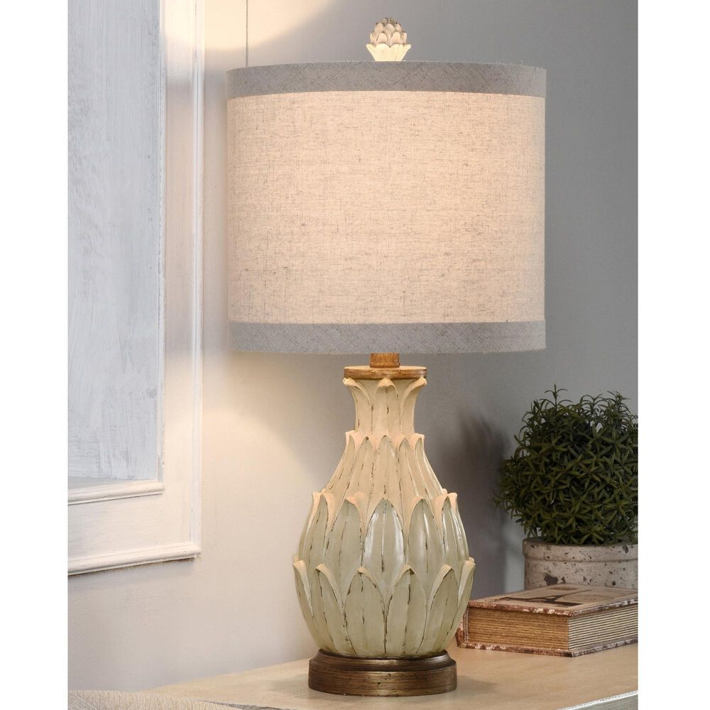 Flair Industries Table Lamp in Off-White, Biscuit Beige and Dark Brown, , large