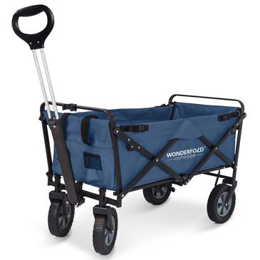 Wonderfold Utility Folding Wagon with Stand in Blue, , large