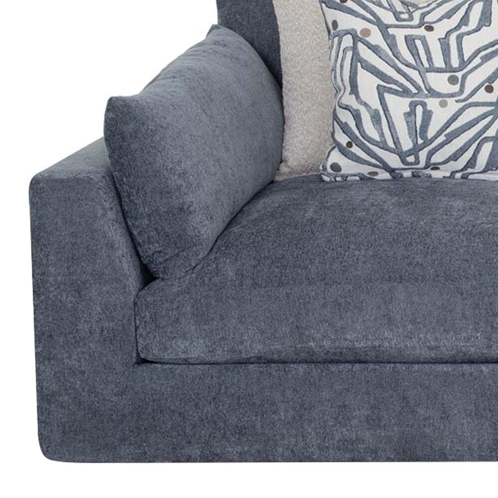 Moore Furniture Julian 4-Piece Stationary Reversible Sectional in Linwood Delft, , large