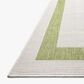 Loloi Easton Green and Ivory 6"7" x 9"4" Indoor/Outdoor Area Rug, , large
