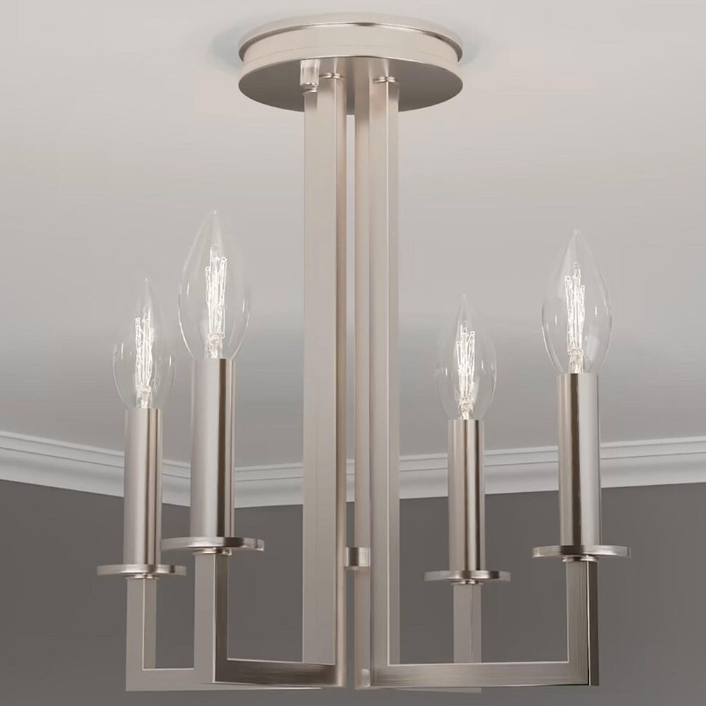 Hunter Bearden 4-Light Small Chandelier in Brushed Nickel, , large