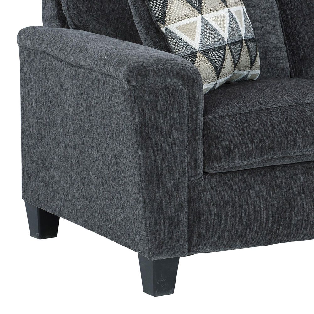 Ashley Abinger Stationary Sofa and Loveseat Set in Smoke, , large