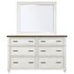 Riva Ridge Caraway 4 Piece King Storage Bedroom Set in Aged Ivory and Brown with USB Ports, , large