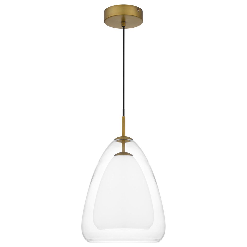Quoizel Aero 1-Light Pendant Ceiling Light in Antiqued Gold, , large
