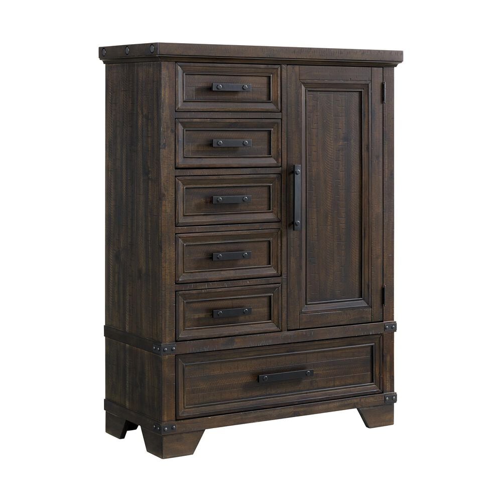 Mayberry Hill Colorado City 6-Drawer Door Chest in Charcoal, , large