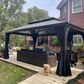 HOMLUX 12"X16" Hardtop gazebo with double roof in Bronze, , large