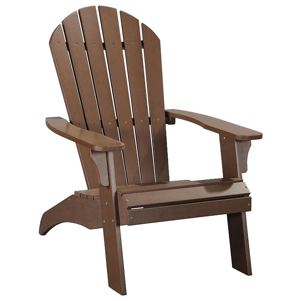 RedOak Creations King Size Adirondack Chair in Brown, , large