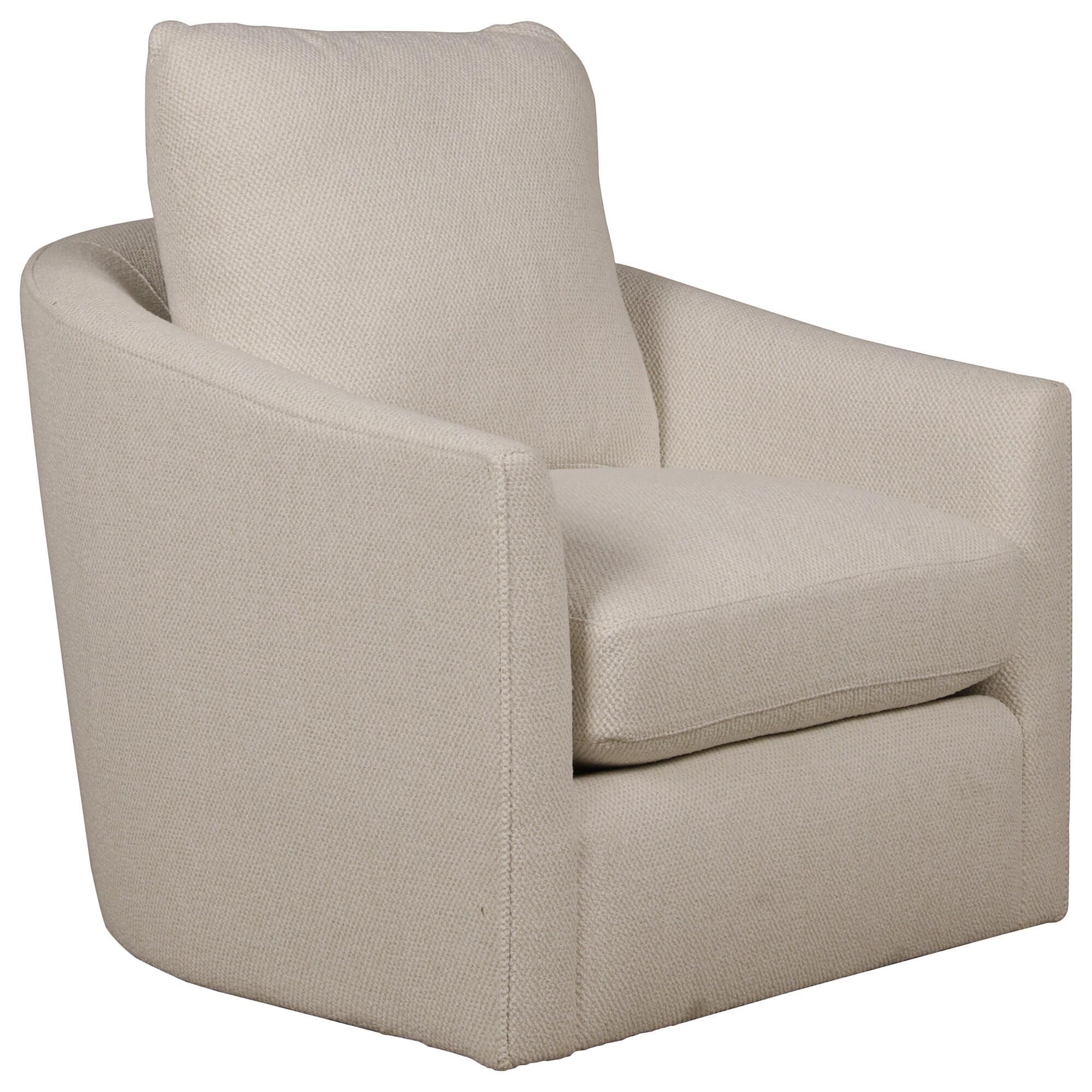 Bernhardt Astoria Swivel Chair in White NFM