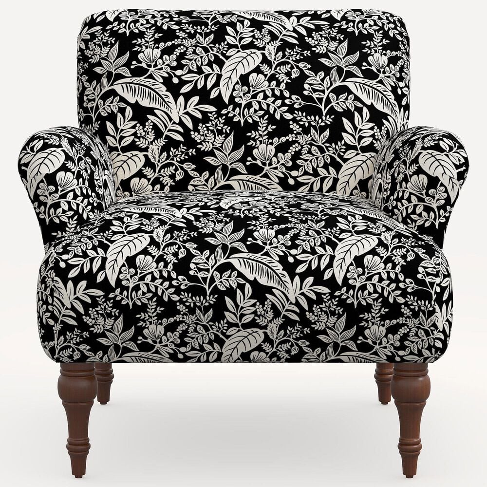 Rifle Paper Co Crafted by Cloth and Company Bristol Chair in Canopy Black/Cream, , large