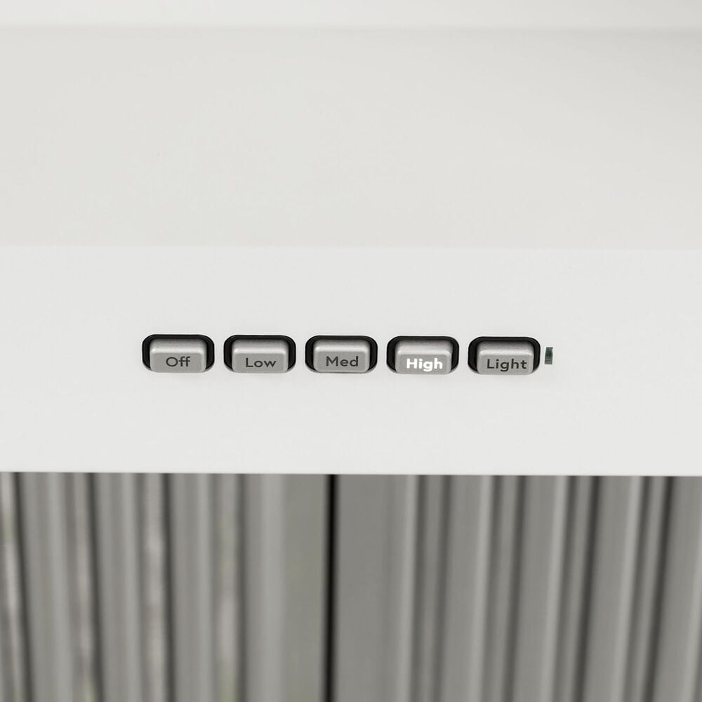 Cafe 30&quot; Commercial Range Hood in Matte White, , large