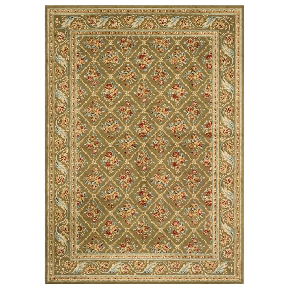 Safavieh Lyndhurst LNH556 8" x 11" Green Area Rug, , large