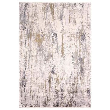 Feizy Rugs Cadiz 12" x 18" Ivory and Gray Area Rug, , large