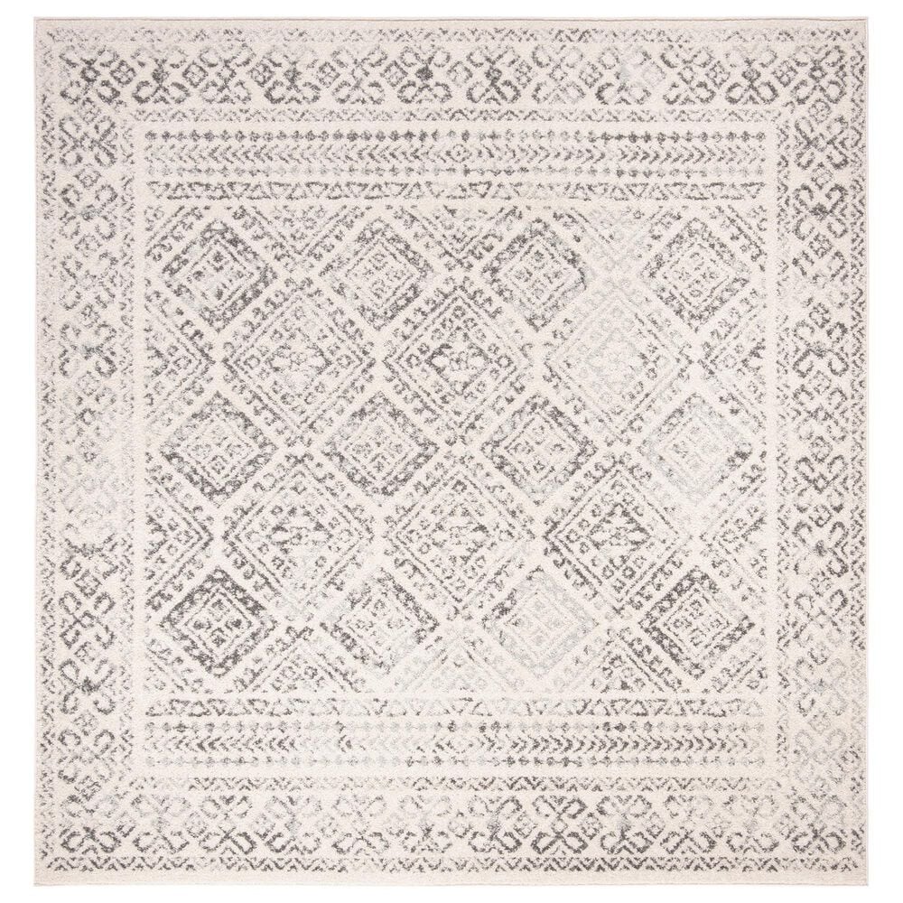 Safavieh Tulum Transitional 3" Square Grey Area Rug, , large