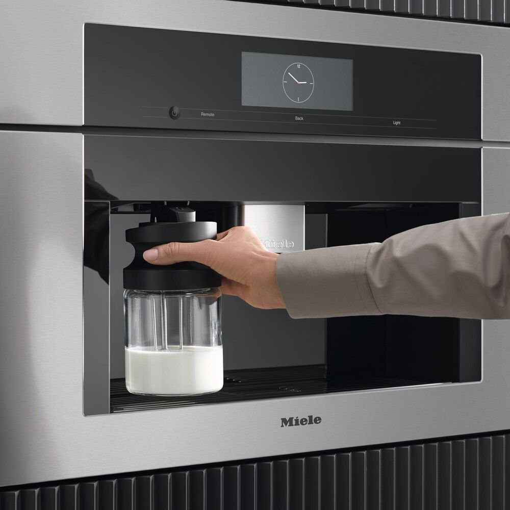 Miele 2.7L Built-In Coffee Machine with DirectWater in Black and Stainless Steel, , large
