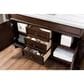 James Martin Vanities Brookfield 60" Single Bathroom Vanity in Burnished Mahogany with 3 cm Arctic Fall Solid Surface Top and Rectangle Sink, , large