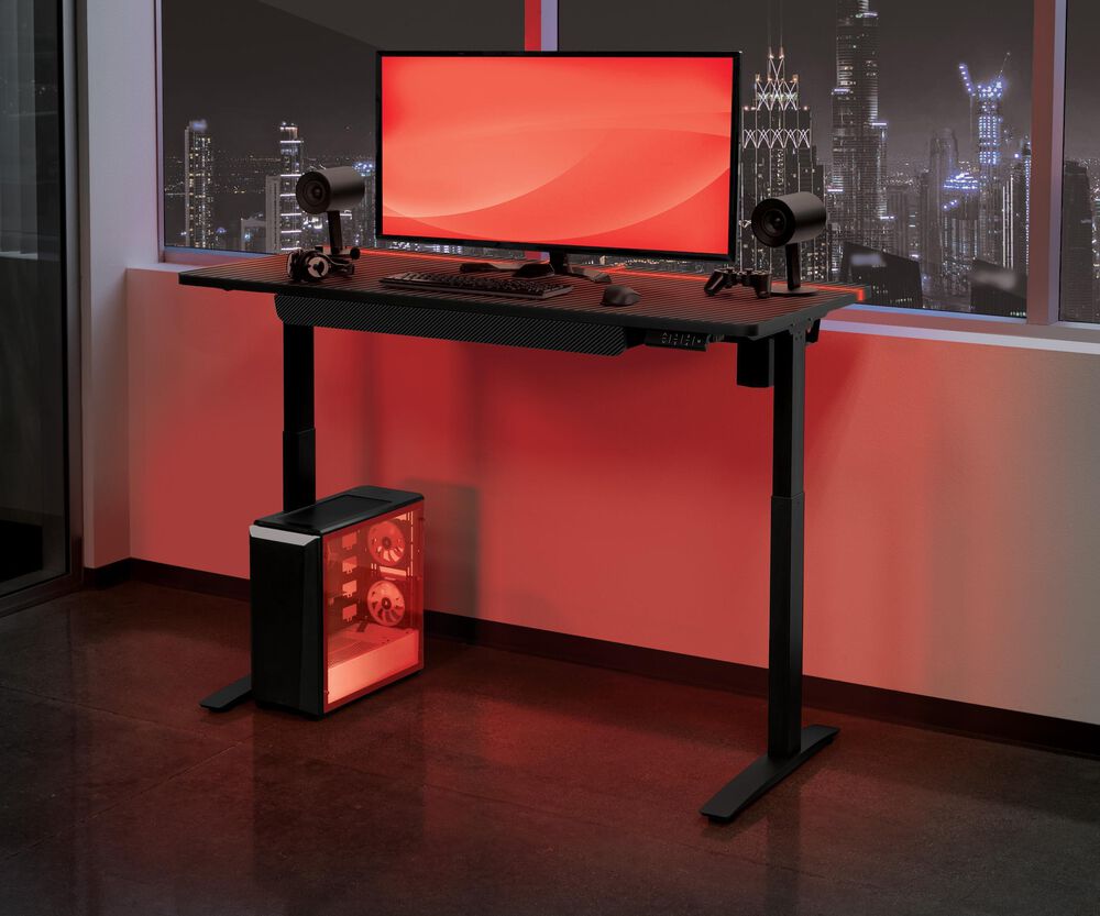 OSP Home Kilo Electric Battlestation Gaming Desk, , large