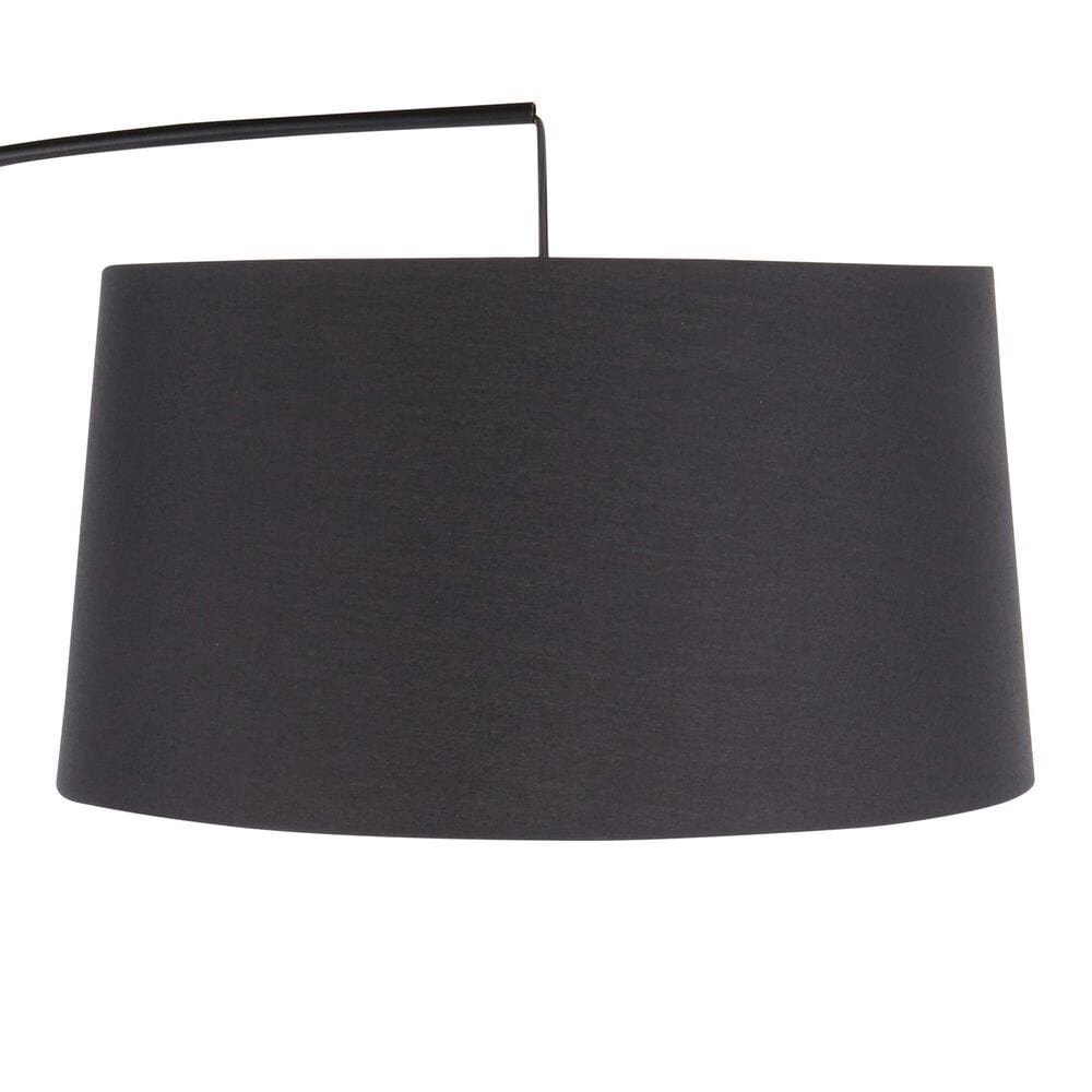 LumiSource Robyn Mid-Century Modern Floor Lamp in Walnut Wood and Black Linen Shade by LumiSource, , large