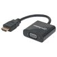 Manhattan HDMI Male to VGA Female, Optional USB Micro-B Power Port in Black, , large
