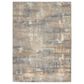 Nourison Rush CK951 6" Round Grey and Beige Area Rug, , large