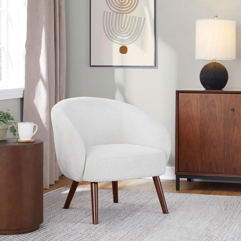 Lumisource Ashland Lounge Chair in Cream, , large