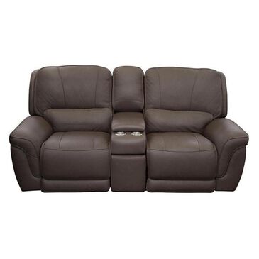 Sienna Designs Power Reclining Loveseat with Console and Power Headrest in Monte Carlo Mushroom, , large
