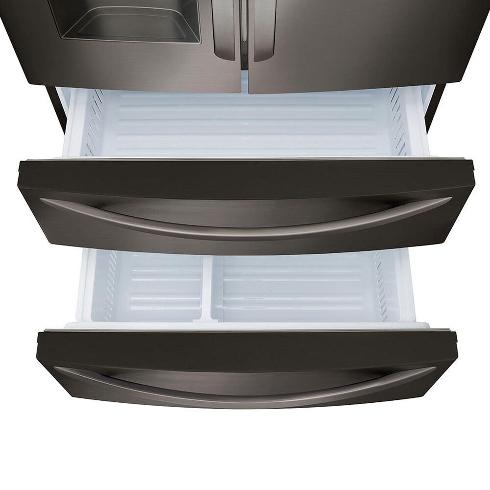 LG 28 Cu. Ft. Capacity 4Door French Door Refrigerator in Black Stainless Steel NFM