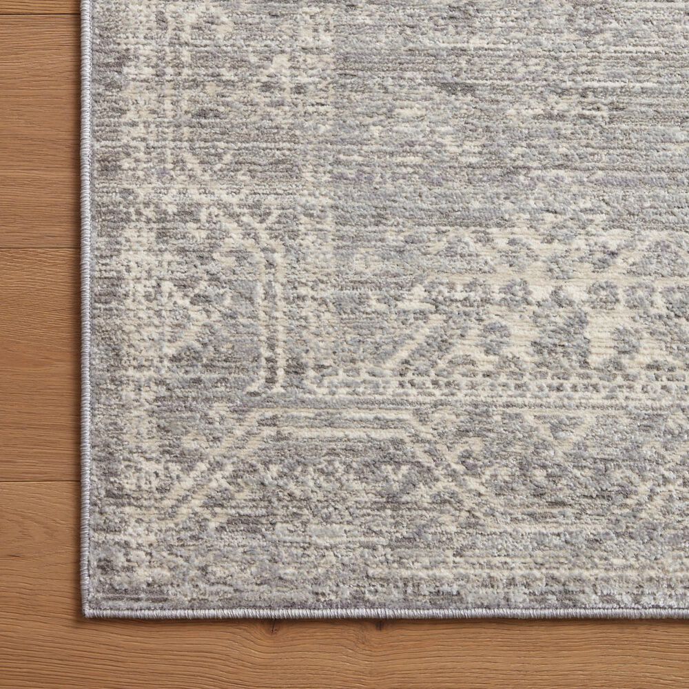Loloi Indra 2&#39;6&quot; x 4&#39; Silver and Ivory Area Rug, , large