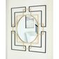 Ashley Oceanal Accent Wall Mirror in Black and Gold, , large