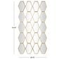 Maple and Jade Metal Geometric Wall Mirror with Diamond and Hexagon Shaped Mirrors in Gold, , large